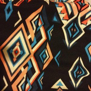 NWT Lularoe TC Leggings Black and Colorful Diamond